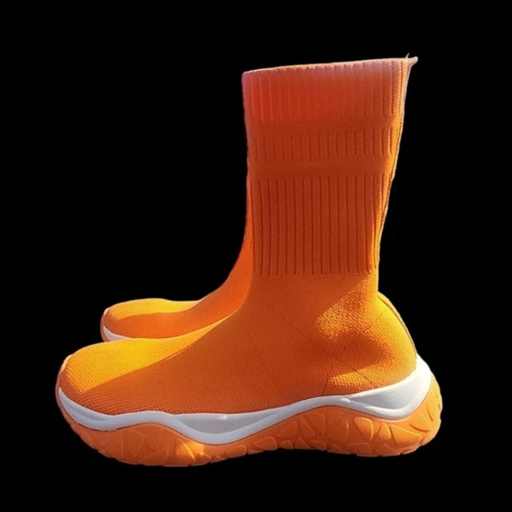 Zara Fabric High Top Sock Sneakers